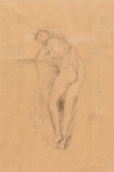 Naga modelka, widok z tyłu autorstwa James Abbott McNeill Whistler