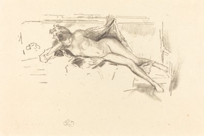 Naga modelka, leżąca autorstwa James Abbott McNeill Whistler