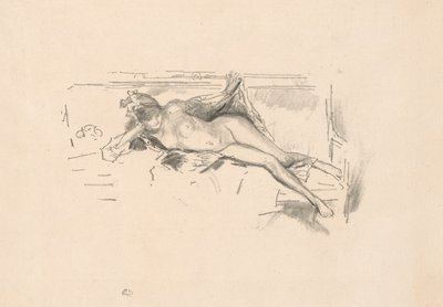 Naga modelka, leżąca autorstwa James Abbott McNeill Whistler