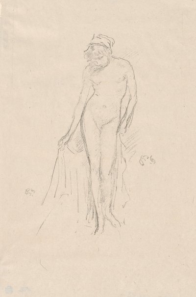 Naga modelka, stojąca autorstwa James Abbott McNeill Whistler