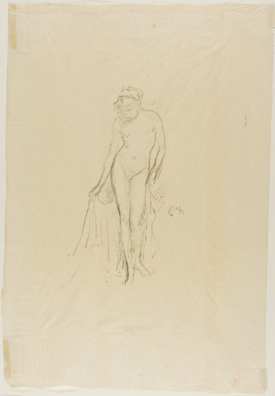 Naga modelka, stojąca autorstwa James Abbott McNeill Whistler