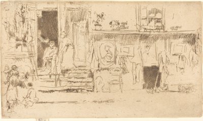 Sklep ze starą odzieżą, nr II autorstwa James Abbott McNeill Whistler