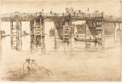Stary most Putney autorstwa James Abbott McNeill Whistler