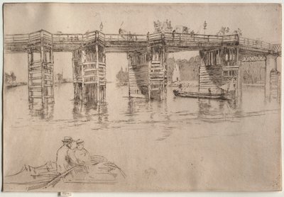 Old Putney Bridge autorstwa James McNeill Whistler