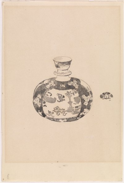 Oviform Imbir-Słoik z pokrywką w kształcie dzwonu autorstwa James Abbott McNeill Whistler