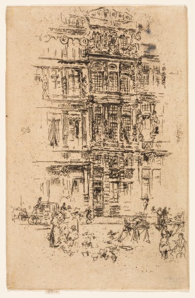 Pałace, Bruksela autorstwa James Abbott McNeill Whistler