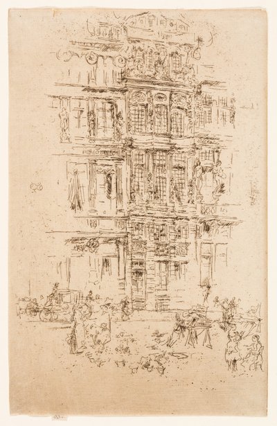 Pałace, Bruksela autorstwa James Abbott McNeill Whistler