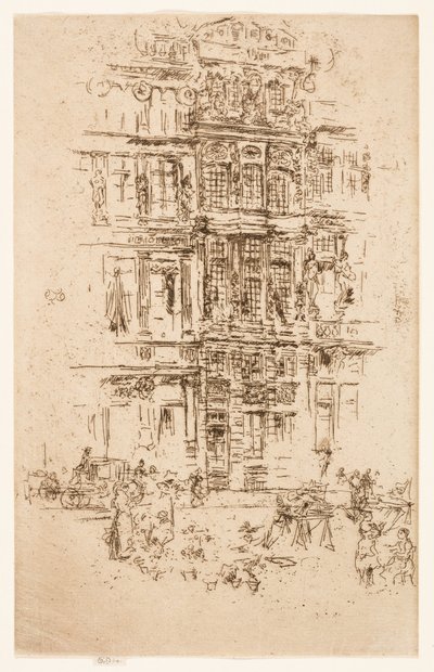Pałace, Bruksela autorstwa James Abbott McNeill Whistler