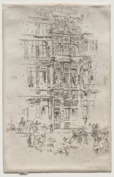 Pałace, Bruksela autorstwa James McNeill Whistler