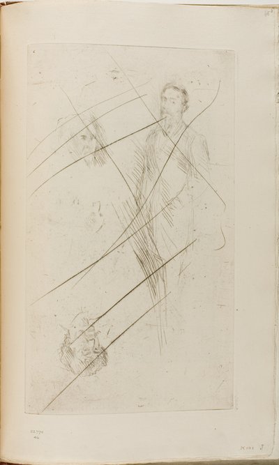 Szkice portretowe, w tym F.R. Leyland i Whistler autorstwa James Abbott McNeill Whistler