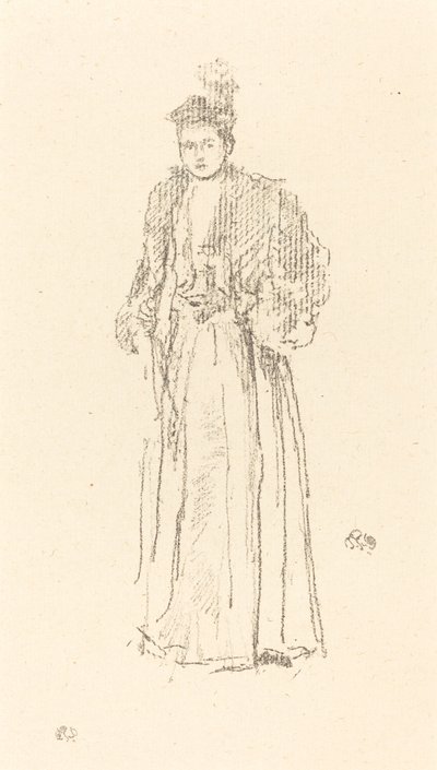Studium portretowe: panna Charlotte R. Williams autorstwa James Abbott McNeill Whistler