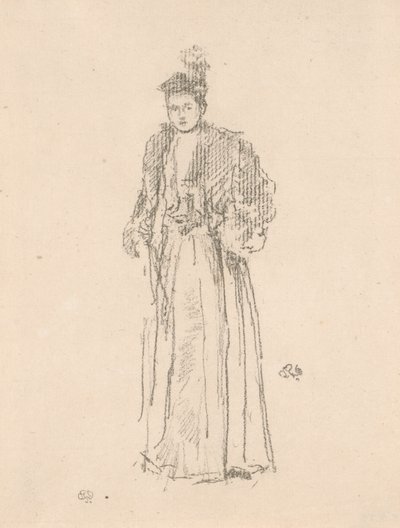 Studium portretowe: panna Charlotte R. Williams autorstwa James Abbott McNeill Whistler