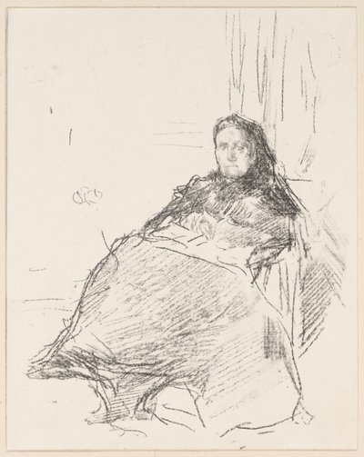 Studium portretowe: Pani Filip, nr 2 autorstwa James Abbott McNeill Whistler