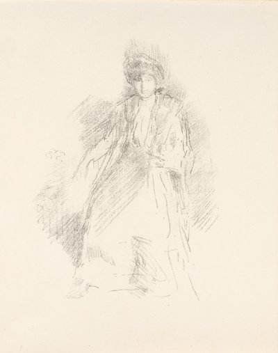 Portret młodej kobiety w kapeluszu [panna Seaton] autorstwa James Abbott McNeill Whistler
