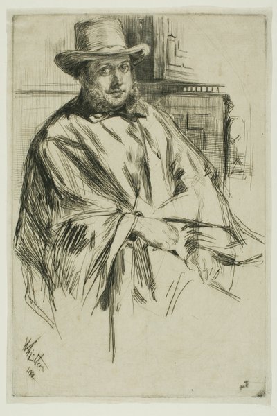Portret mężczyzny autorstwa James Abbott McNeill Whistler