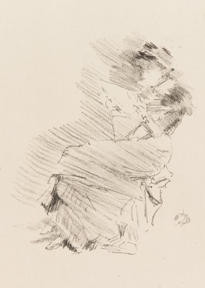 Czytanie autorstwa James Abbott McNeill Whistler