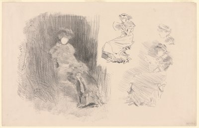 Czytanie autorstwa James Abbott McNeill Whistler