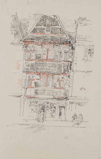 Czerwony Dom, Paimpol autorstwa James Abbott McNeill Whistler