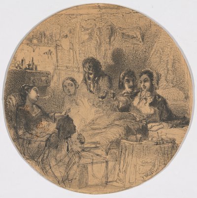 Scena z życia bohemy autorstwa James McNeill Whistler