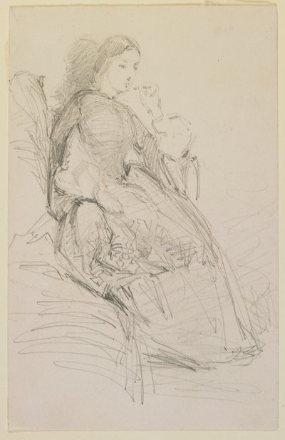 Siedząca kobieta, paląca autorstwa James Abbott McNeill Whistler