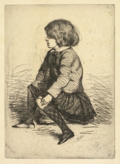 Seymour Haden Jr, siedzący autorstwa James McNeill Whistler