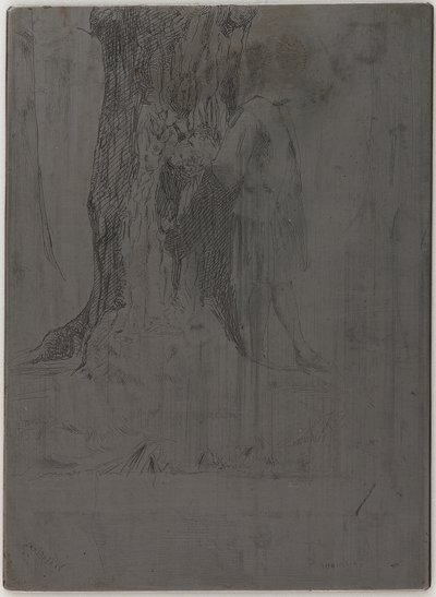 Seymour stojący pod drzewem autorstwa James Abbott McNeill Whistler