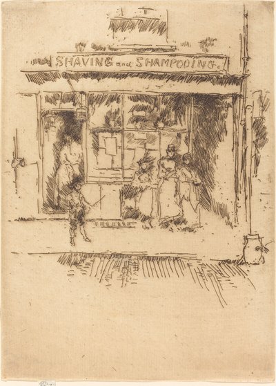 Golenie i szampon autorstwa James Abbott McNeill Whistler