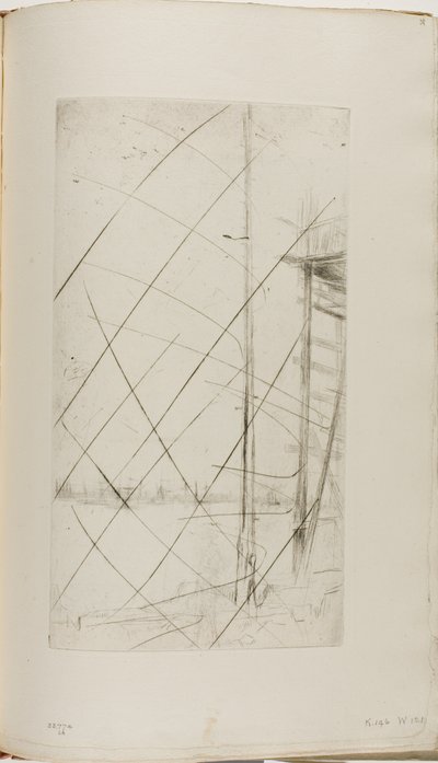 Stocznia stoczniowa, Liverpool autorstwa James McNeill Whistler
