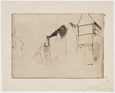 Szkic domów autorstwa James Abbott McNeill Whistler