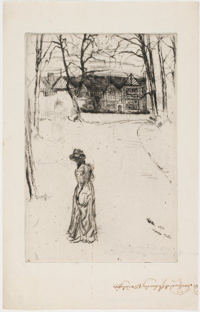 Speke Hall: Aleja autorstwa James Abbott McNeill Whistler