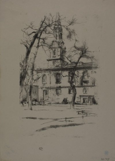 St Giles-in-the-Fields autorstwa James Abbott McNeill Whistler