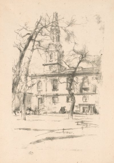 St Giles-in-the-Fields autorstwa James Abbott McNeill Whistler