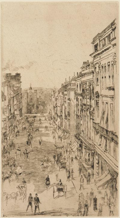 Ulica św. Jakuba autorstwa James Abbott McNeill Whistler