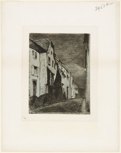 Ulica w Saverne autorstwa James Abbott McNeill Whistler
