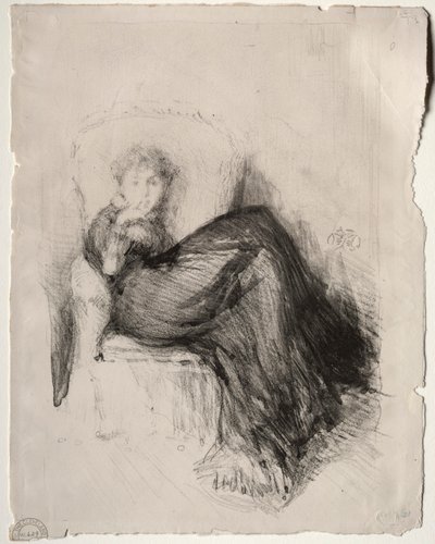 Studium - Maude siedzi autorstwa James McNeill Whistler