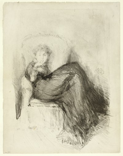 Badanie: Siedząca Maud autorstwa James Abbott McNeill Whistler