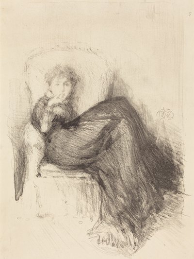 Studium: siedząca Maude autorstwa James McNeill Whistler