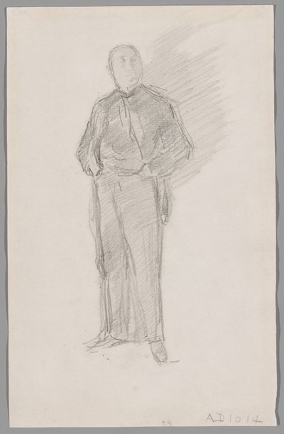 Studium do portretu Thomasa Waya autorstwa James McNeill Whistler
