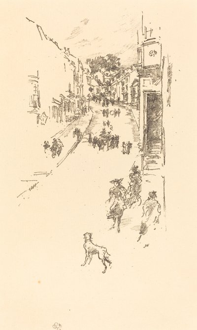 Niedziela, Lyme Regis autorstwa James Abbott McNeill Whistler