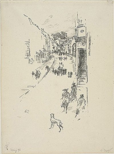 Niedziela, Lyme Regis autorstwa James Abbott McNeill Whistler