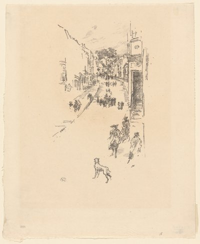 Niedziela, Lyme Regis autorstwa James Abbott McNeill Whistler
