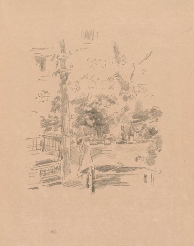 Jeden na jednego w ogrodzie autorstwa James McNeill Whistler