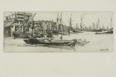 Magazyny w Tamizie autorstwa James Abbott McNeill Whistler