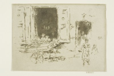 Barrow - dzielnica Marolles, Bruksela autorstwa James Abbott McNeill Whistler