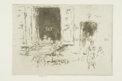 Barrow - dzielnica Marolles, Bruksela autorstwa James Abbott McNeill Whistler