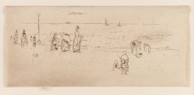 Plaża, Ostenda autorstwa James Abbott McNeill Whistler