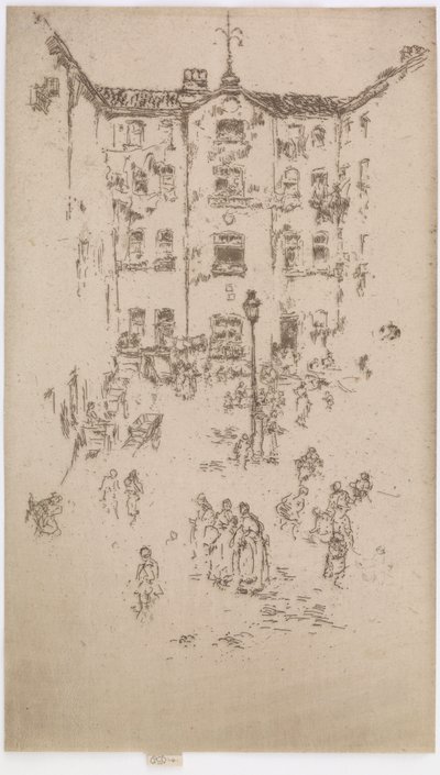 Dziedziniec, Bruksela autorstwa James Abbott McNeill Whistler