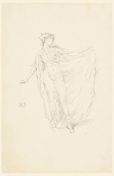 Tańcząca dziewczyna, 1890 autorstwa James Abbott McNeill Whistler