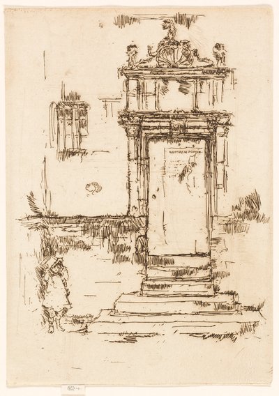 Drzwi Kaplicy, Montrésor autorstwa James McNeill Whistler