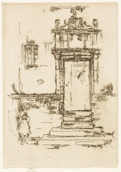 Drzwi Kaplicy, Montrésor autorstwa James Abbott McNeill Whistler